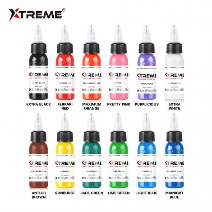 Набор базовых пигментов Xtreme Ink: 12 цветов для безграничного творчества