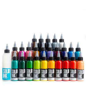 Сет красок для татуировок Solid ink 25 Colors Fundamental Set