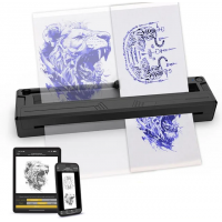 Беспроводной ультра легкий тату принтер King M8 Tattoo Stencil Printer (459 гр)
