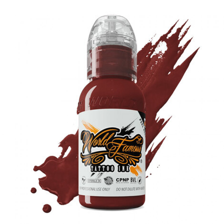 Краска World Famous Tattoo Ink Dima NBK - Fire Red #3 - 30 мл